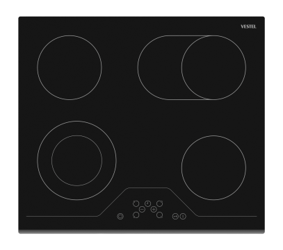 Варочная поверхность стеклокерамическая VESTEL VH64E351B